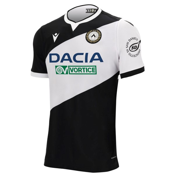 Tailandia Camiseta Udinese Primera 2020-2021 Negro Blanco